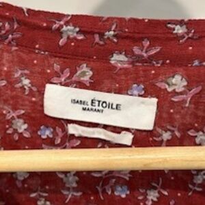 Isabel Marant red/pattern blouse